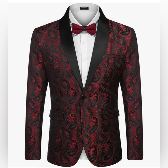 Coolfandy Tuxedo Suit Jacket NWT - Picture 2 of 7